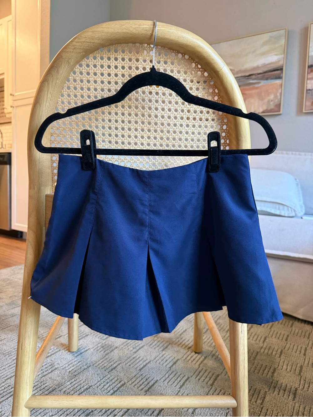 Navy Blue Pleated Skort - pretty little thing